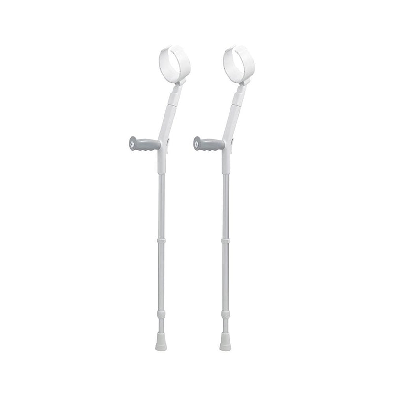 Rebotec Safe-In-Soft, Forearm Crutches with Safety Cuff & Hinge