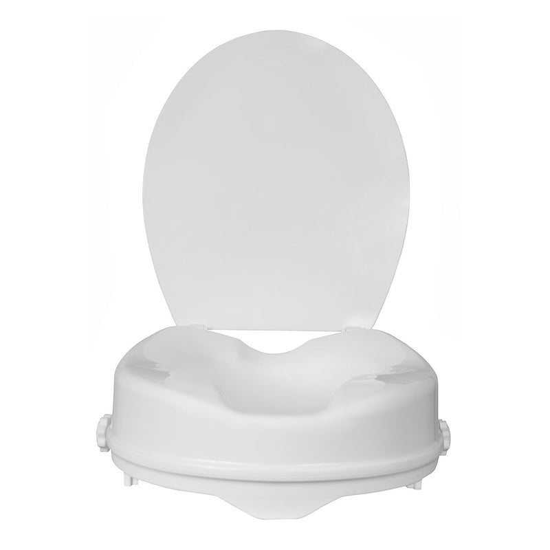 Raised Toilet Seat With Lid
