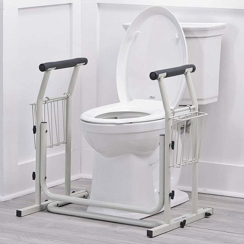 Toilet Surround Support Rails, with Basket