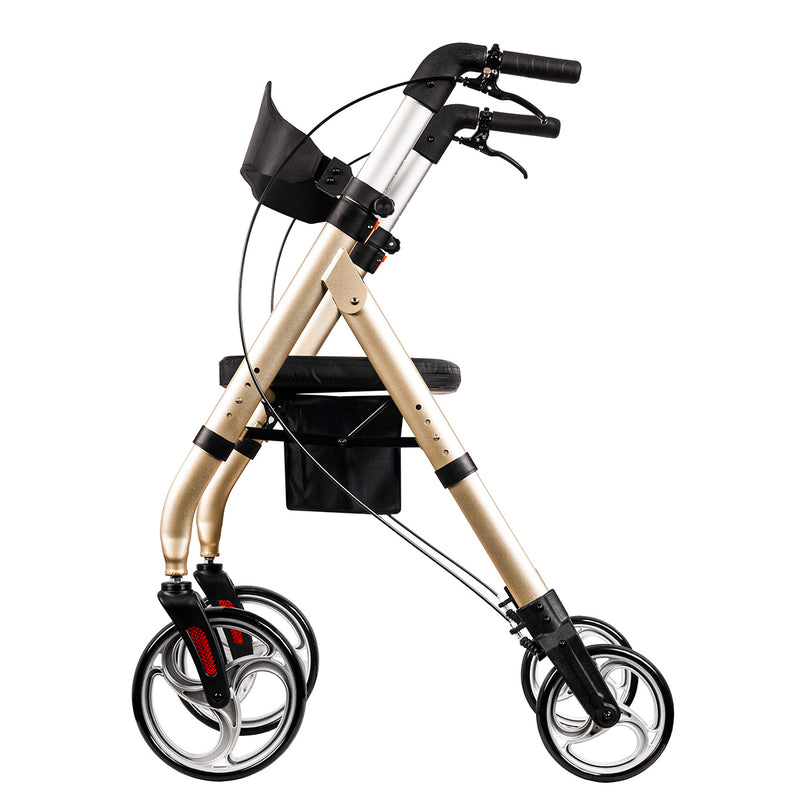 Tall & Strong Rollator, Heavy Duty Bariatric Mobility Walker