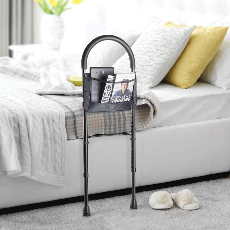 Height Adjustable Hand Bed Rail with Pouch